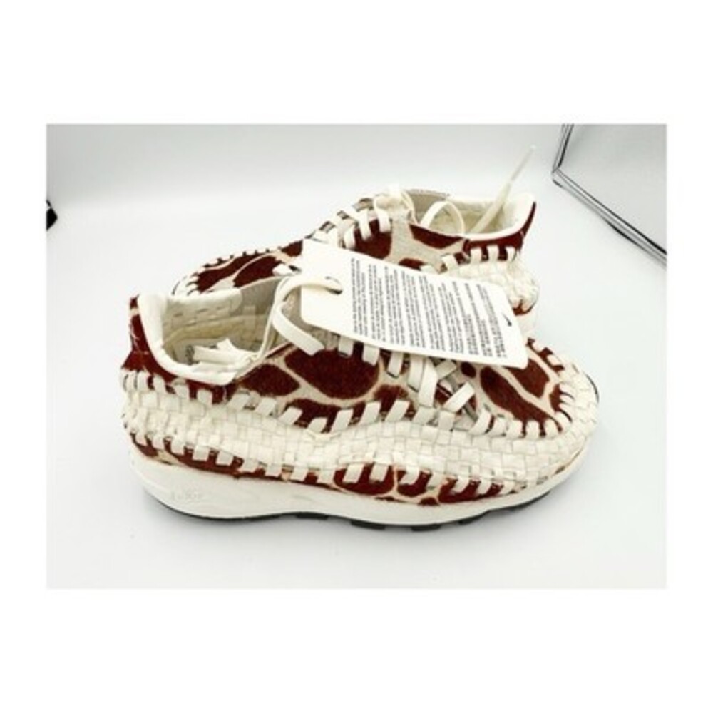 Nike Women's Air Footscape Woven 'Cow Print' Shoes FB1959-100 Sz 6.5